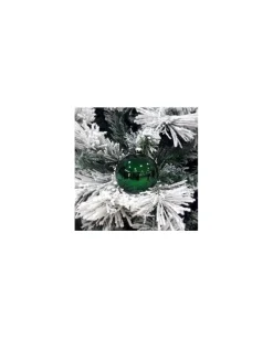 1Pz Pallina Sfera Di Vetro Tinta Unita Verde Lucido 80Mm