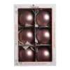 1Pz Pallina Sfera Di Vetro Tinta Unita Vinaccia Opaco 80Mm
