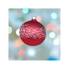 1Pz Pallina Sfera Di Vetro Decorata A Mano 80Mm Per Albero Di Natale