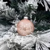 1Pz Pallina Sfera Di Vetro Liscia 60Mm Per Albero Di Natale Cipria