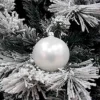 1Pz Pallina Sfera Di Vetro Liscia Bianco Opaco 80Mm