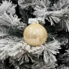 1Pz Pallina Sfera Di Vetro Liscia 100Mm Per Albero Di Natale Oro