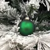 1Pz Pallina Sfera Di Vetro Liscia 60Mm Per Albero Di Natale Verde