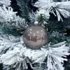 1Pz Pallina Sfera Di Vetro Liscia Marrone Lucido 80Mm