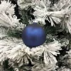 1Pz Pallina Sfera Di Vetro Liscia 100Mm Per Albero Di Natale Blu