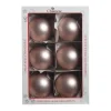1Pz Pallina Sfera Di Vetro Liscia 80Mm Per Albero Di Natale Rosa