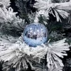 1Pz Pallina Sfera Di Vetro Decorata A Mano 80Mm Per Albero Di Natale