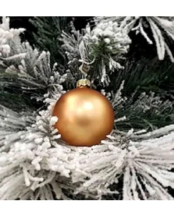 1Pz Pallina Sfera Di Vetro Rame Opaco 60Mm