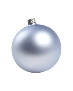1Pz Pallina Sfera Di Vetro Liscia Azzurro Lucido 80Mm
