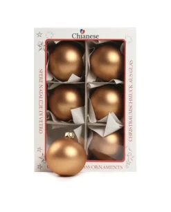 1Pz Pallina Sfera Di Vetro Rame Opaco 60Mm
