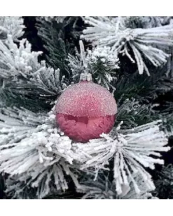 1Pz Pallina Sfera Di Vetro Decorata A Mano 80Mm Per Albero Di Natale