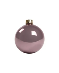 1Pz Pallina Sfera Di Vetro Tinta Unita Vinaccia Lucido 60Mm