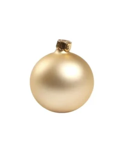 1Pz Pallina Sfera Di Vetro Oro Opaca 60Mm Per Albero Di Natale