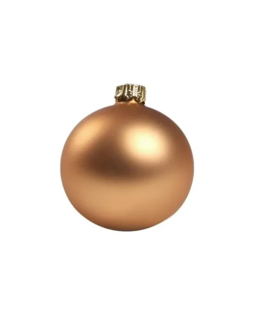 1Pz Pallina Sfera Di Vetro Rame Opaco 60Mm