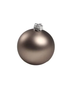 1Pz Pallina Sfera Di Vetro Liscia Bronzo Opaco 60Mm