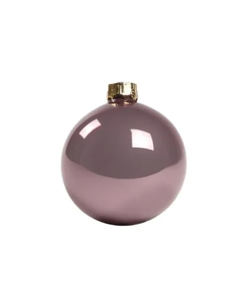 1Pz Pallina Sfera Di Vetro Tinta Unita Vinaccia Lucido 60Mm