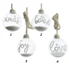 1Pz Palline Di Vetro Decorate 80Mm 4 Modelli Per Albero Di Natale