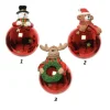 1Pz Palline Sfere Di Vetro Decorate 80Mm Per Albero Di Natale