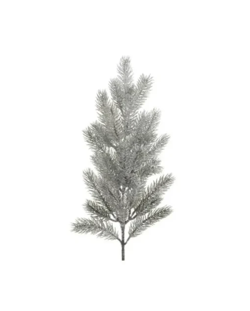 1Pz Rametto Pino Innevato In Pe Effetto Real Touch 36 Cm