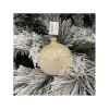 1Pz Sfera Di Vetro Decorata A Mano Champagne Lucido 80Mm