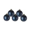 1 Pz Sfera Di Vetro 60Mm Blu Per Albero Di Natale