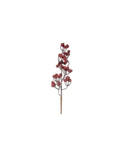 Ramo Bacche 35Cm Malva Per Decorazioni Di Natale