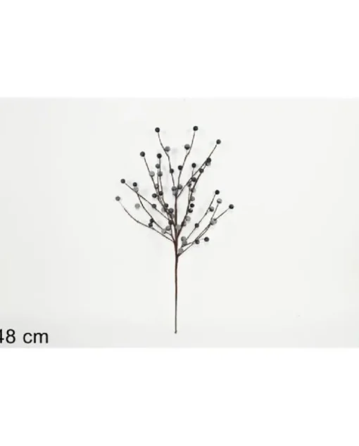 Ramo 48Cm Bacche Blu Per Decorazioni Di Natale