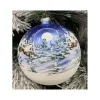 Sfera Di Vetro Decorata A Mano 150Mm Per Albero Di Natale