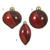 Sfera Pallina Ornamento Vortice Di Vetro Glitter 3Ass