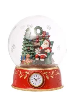 Sfera Resina/Vetro Con Soggetti Natalizi 30X30X37
