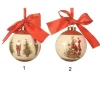 Sfere Di Vetro Decorate 8 Cm