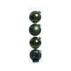 Sfere Palline Vetro Lucido,Opaco Mix D.10Cm Verde Pino