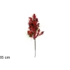 Spillone Decorativo 35Cm Con Bacche E Foglie Per Albero Di Natale