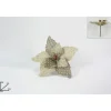 Spillone Fiore Canvas Innevato C/Bacche