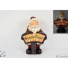 Statuina Babbo Natale Con Scritta Luminiosa Buone Feste