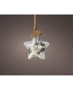 Stella Luminosa Con Micro Led 20 Cm