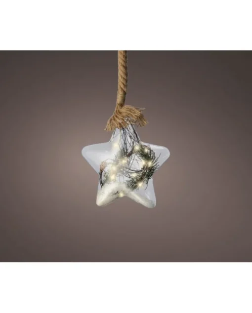 Stella Luminosa Con Micro Led 20 Cm