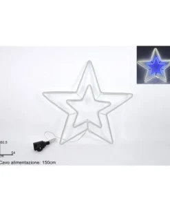 Stella Luminosa Neon Bianco Freddo 54Cm