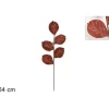 Stelo Foglie Di Velluto Rosa 64Cm
