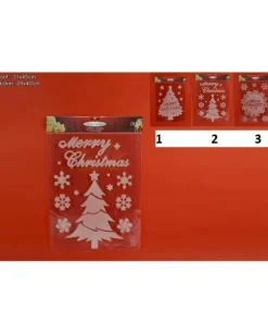 Sticker Natalizio Marry Christmas 29X40Cm 1Pz
