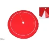 Tappeto Rosso Di Velluto Per Albero 122Cm