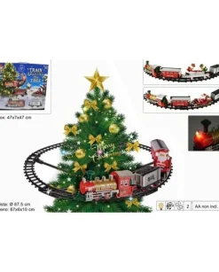 Trenino Natalizio Per Albero Di Natale Pista O87,5 Cm