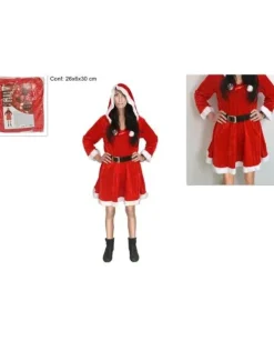 Vestito Femminile Di Velluto Babbo Natale